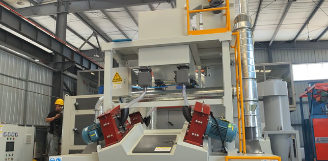 黄浦板材除锈强化,通过式抛丸机应用案例