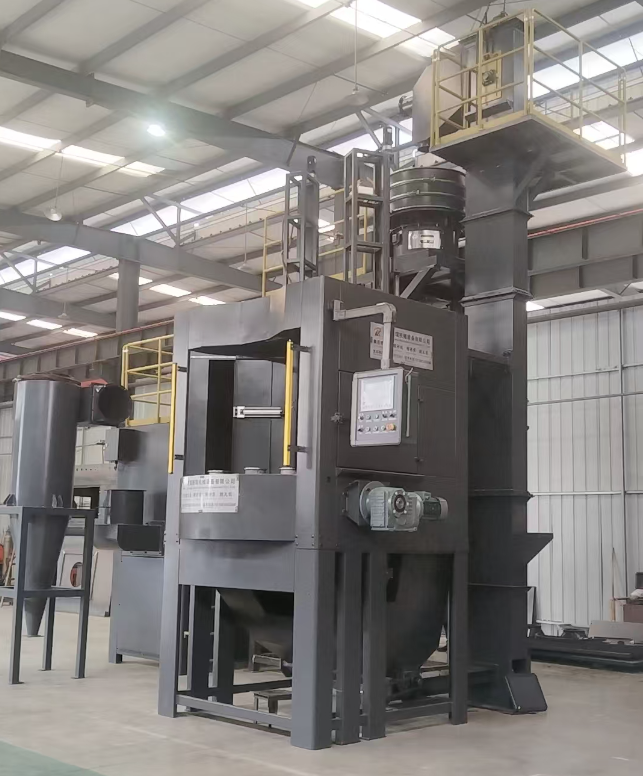 黄浦转盘式喷砂机 提升圆形工件处理效率