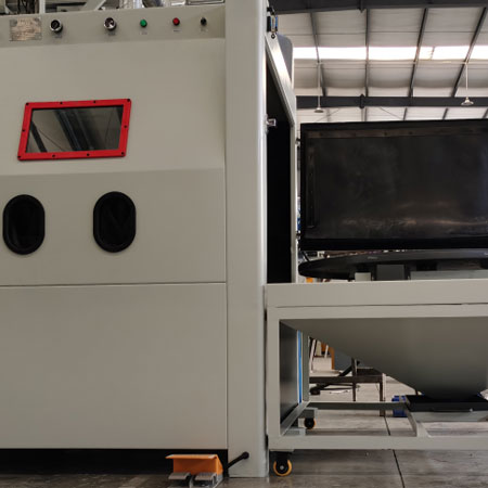 黄浦无尘喷砂机半自动模具喷砂机