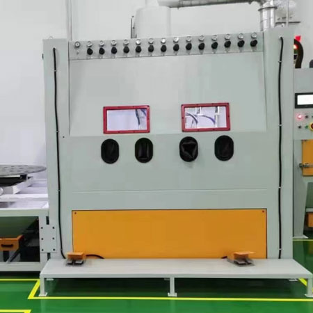 黄浦高效生产,从箱体手动喷砂机开始,提升零部件质量